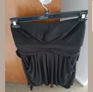 Wishes black strapless dress